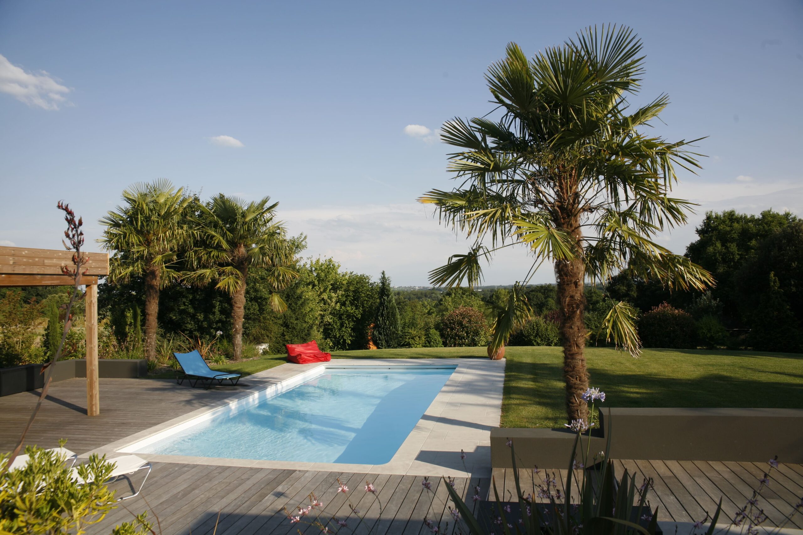 Confort et ergonomie piscine ambiance