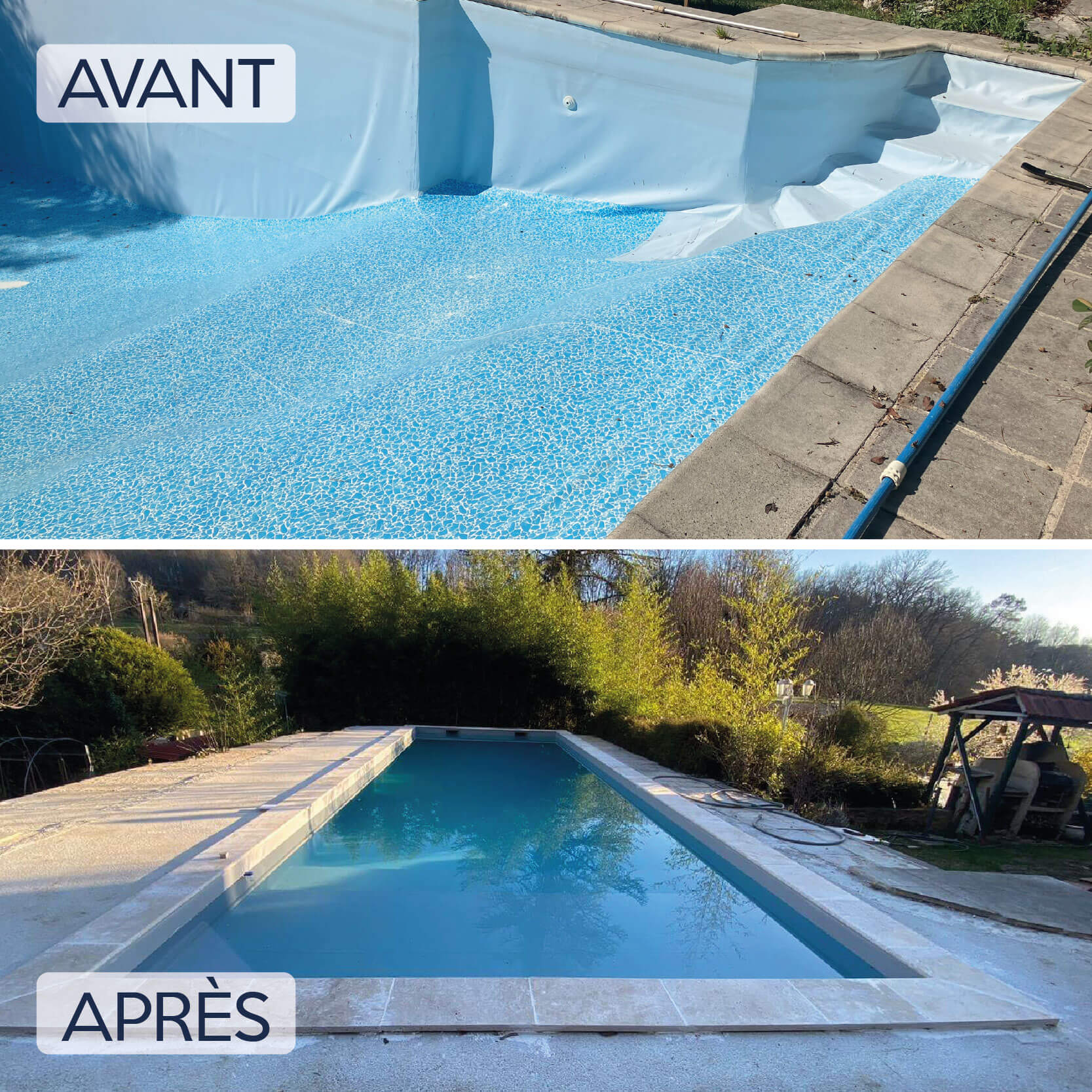 Deport de filtration piscine ambiance