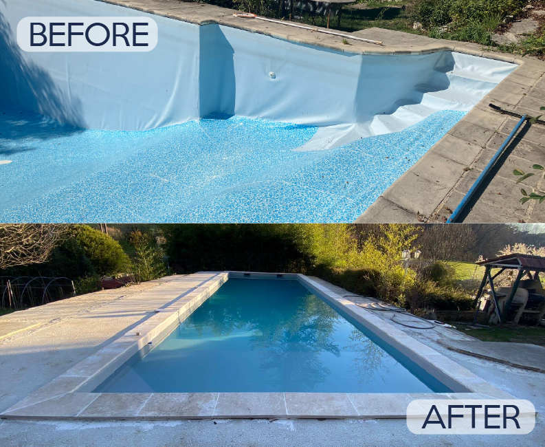 pool configuration modification Deport de filtration piscine ambiance